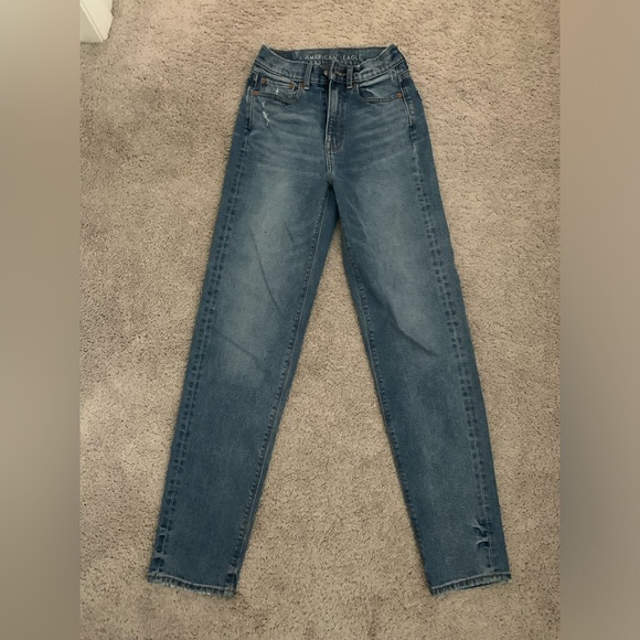 American Eagle Straight Leg Dark Wash Jeans - Picture 1 of 3